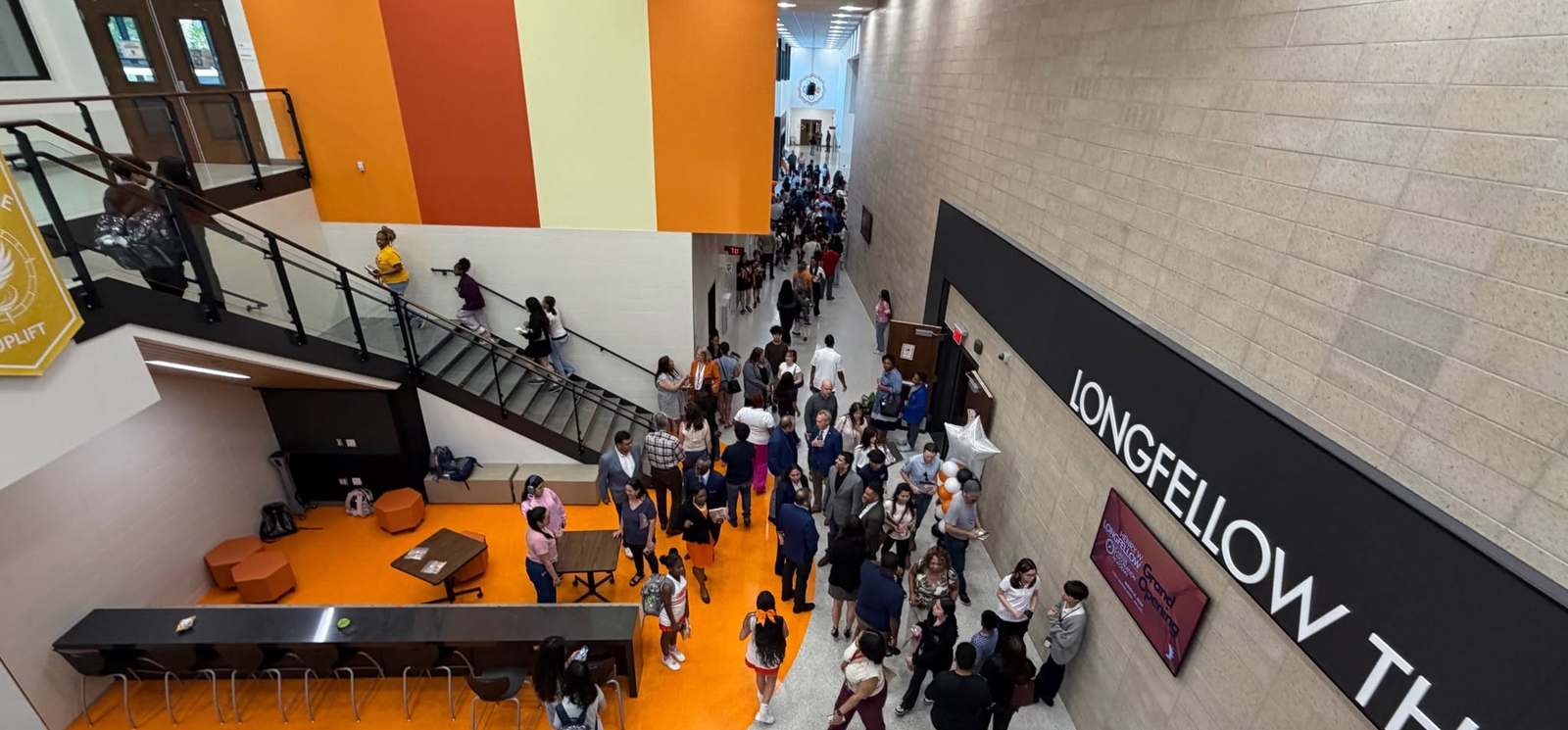 The Longfellow atrium staircase